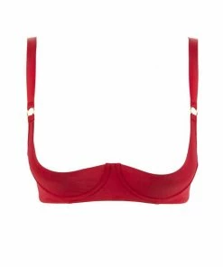 Maison Close Tapage Nocturne Red Quarter Cup Bra