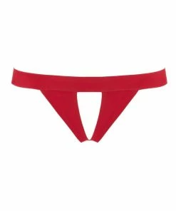 Maison Close Knickers Tapage Nocturne Red Open Thong