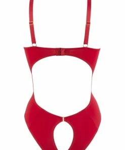 Maison Close Underwired Bras Tapage Nocturne Red Ouvert Body