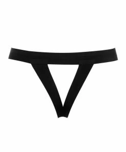 Maison Close Tapage Nocturne Black Open Thong