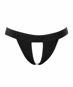 Maison Close Tapage Nocturne Black Open Thong