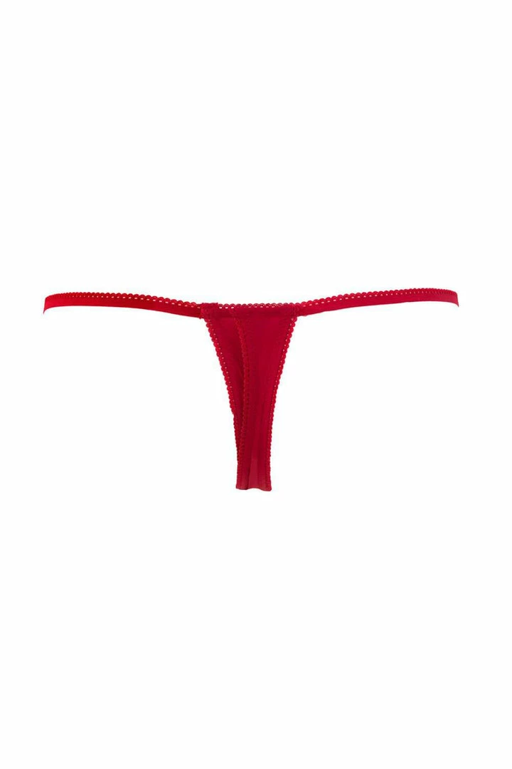 Maison Close Knickers Le Petit Secret Red Openable Thong 6 Maison Close Knickers Le Petit Secret Red Openable Thong