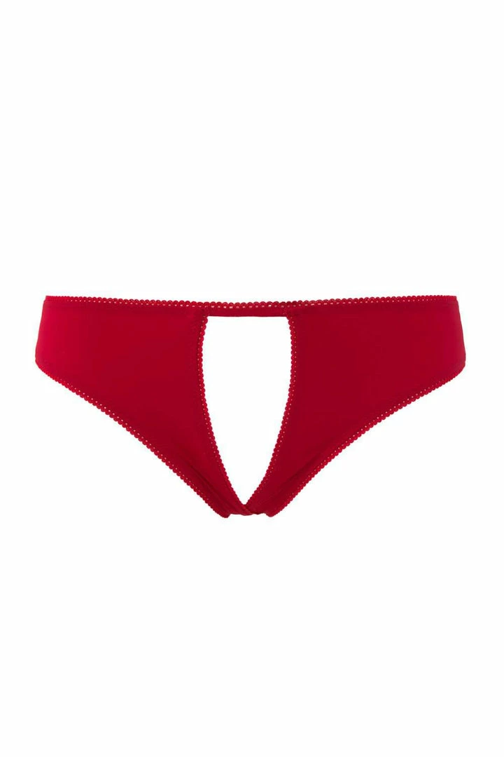 Maison Close Knickers Le Petit Secret Red Open Brief 2 Maison Close Knickers Le Petit Secret Red Open Brief