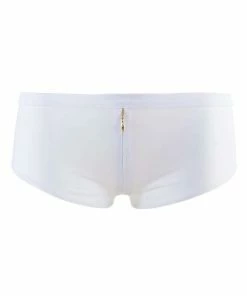 Maison Close Pure Tentation White Shorty With Zip Knickers