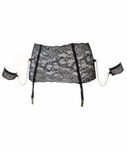 Maison Close Le Petit Secret Dentelle Suspender Belt With Removable Cuffs