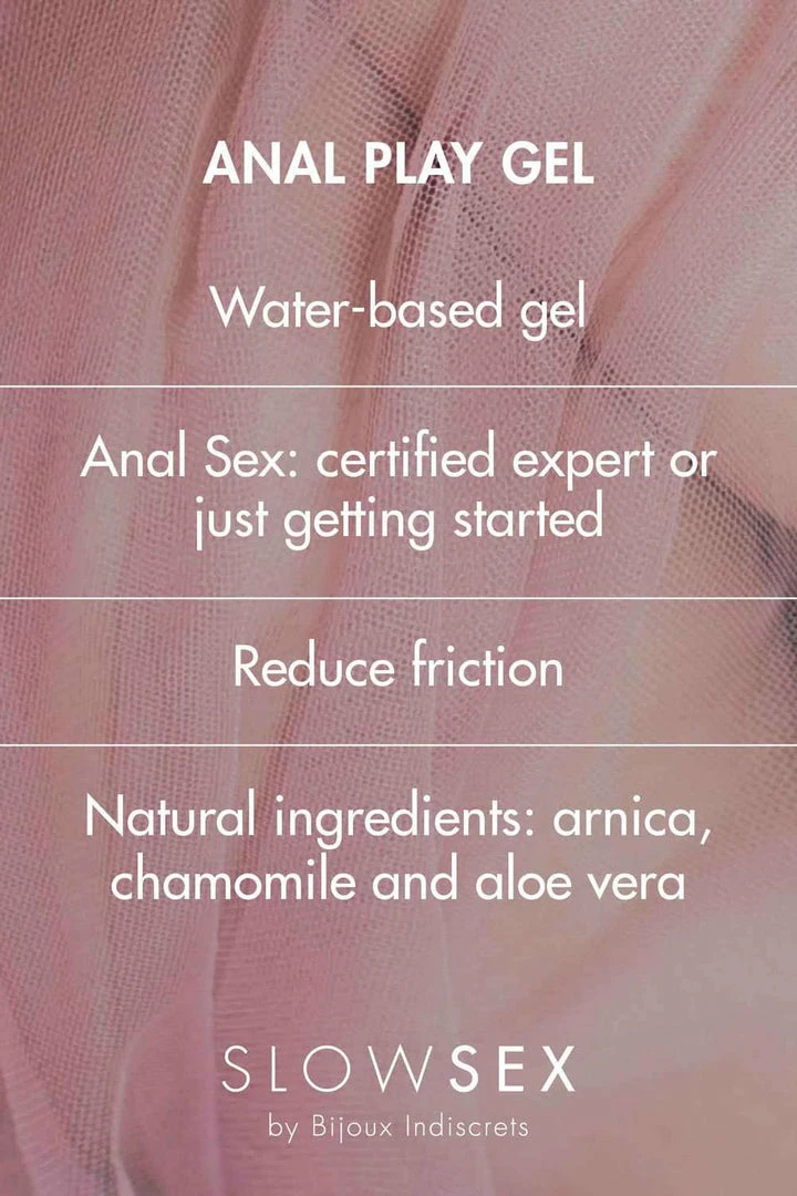 Bijoux Indiscrets Slow Sex Anal Play Gel 30ml 4 Bijoux Indiscrets Slow Sex Anal Play Gel 30ml