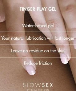 Bijoux Indiscrets Slow Sex Kissable Finger Play Gel 30ml Other Lingerie