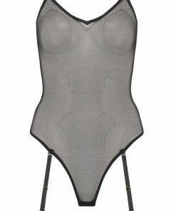 Inamorata London Dahlia Sheer Thong Bodysuit Other Lingerie