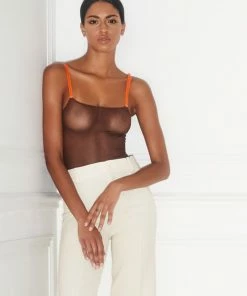 Maison Close Signature Orange Shoulder Straps For Body