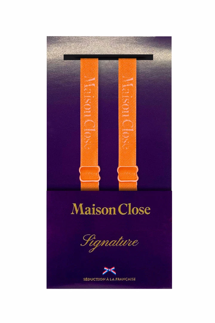 Maison Close Signature Orange Suspender Straps 5 Maison Close Signature Orange Suspender Straps