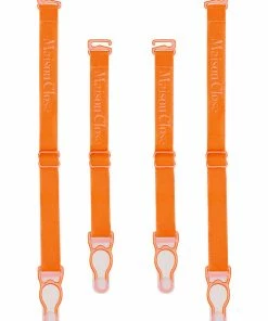 Maison Close Signature Orange Suspender Straps