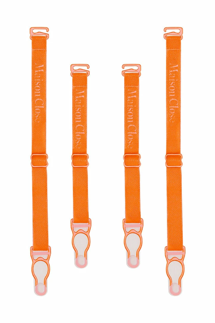 Maison Close Signature Orange Suspender Straps 2 Maison Close Signature Orange Suspender Straps