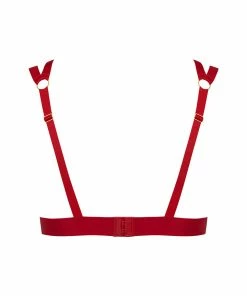 Maison Close Tapage Nocturne Red Cupless Bra Bras 13 Maison Close Tapage Nocturne Red Cupless Bra Bras
