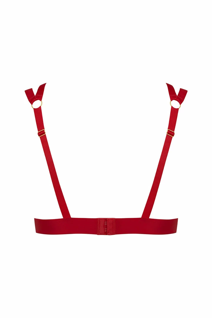 Maison Close Tapage Nocturne Red Cupless Bra Bras 7 Maison Close Tapage Nocturne Red Cupless Bra Bras
