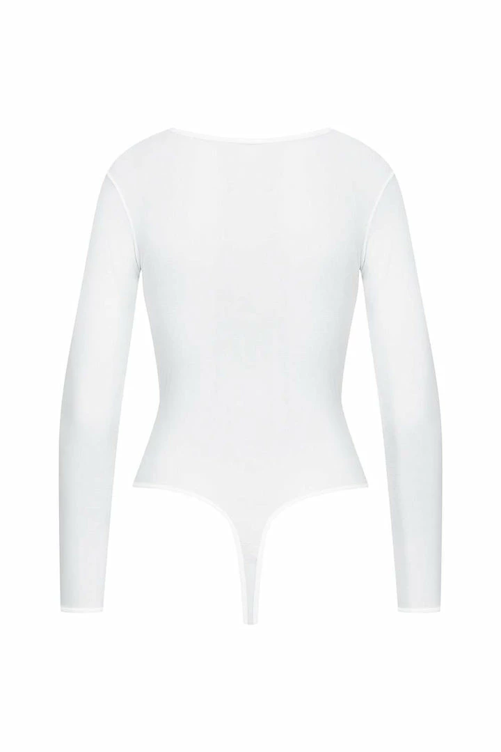Maison Close Pure Tentation White Thong Bodysuit (Size S: UK 6-8) 8 Maison Close Pure Tentation White Thong Bodysuit (Size S: UK 6-8)