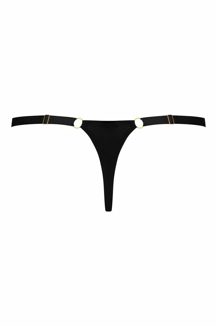 Maison Close Tapage Nocturne Black Mini Thong Knickers 6 Maison Close Tapage Nocturne Black Mini Thong Knickers