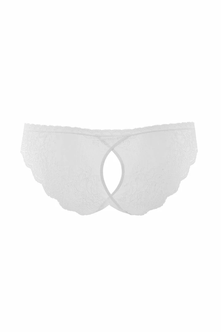 Maison Close La Directrice White Demi Naked Brief (Size S: UK 6-8) 5 Maison Close La Directrice White Demi Naked Brief (Size S: UK 6-8)