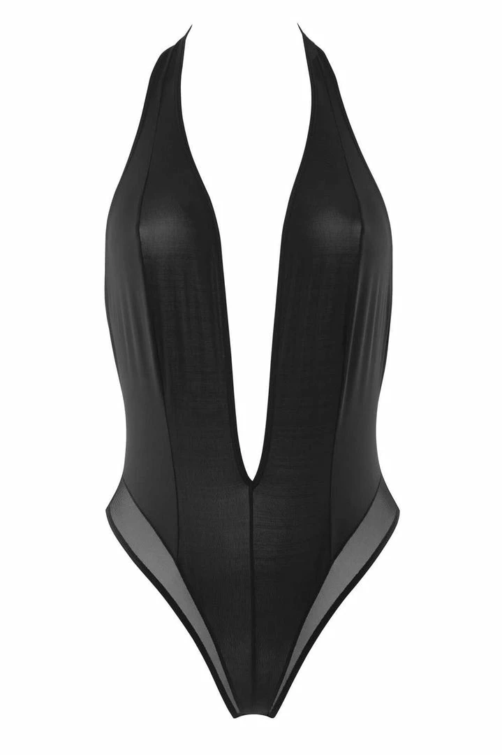 Maison Close Other Lingerie Pure Tentation Black V Neck Thong Body 2 Maison Close Other Lingerie Pure Tentation Black V Neck Thong Body