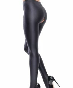 Miss O Lycra Glossy Crotchless Tights Other Lingerie