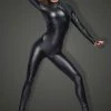 Noir Handmade Catsuit With Leash & 2-Way Zip Other Lingerie