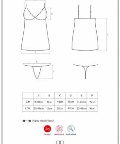 Obsessive 869 Chemise & Thong 9 Obsessive 869 Chemise & Thong