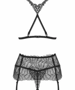 Obsessive Chiccanta Bra, Thong & Garter Belt