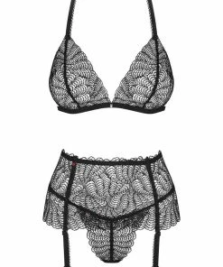 Obsessive Chiccanta Bra, Thong & Garter Belt