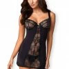 Obsessive Underwired Bras Heartina Chemise & Thong