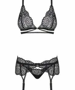 Obsessive Mixty Bra, Thong & Garter Belt