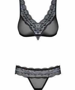 Obsessive 869 Bra & Thong (Size L-XL: UK 12-14)