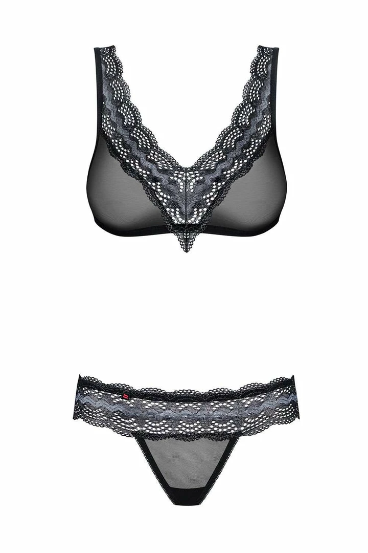 Obsessive 869 Bra & Thong (Size L-XL: UK 12-14) 2 Obsessive 869 Bra & Thong (Size L-XL: UK 12-14)