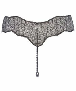 Bracli Sydney Dark Double Pearl Thong Black