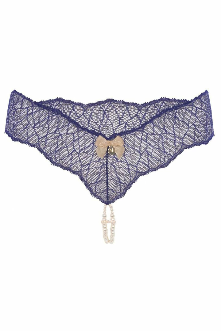 Bracli Sydney Double Pearl Thong Blue 2 Bracli Sydney Double Pearl Thong Blue
