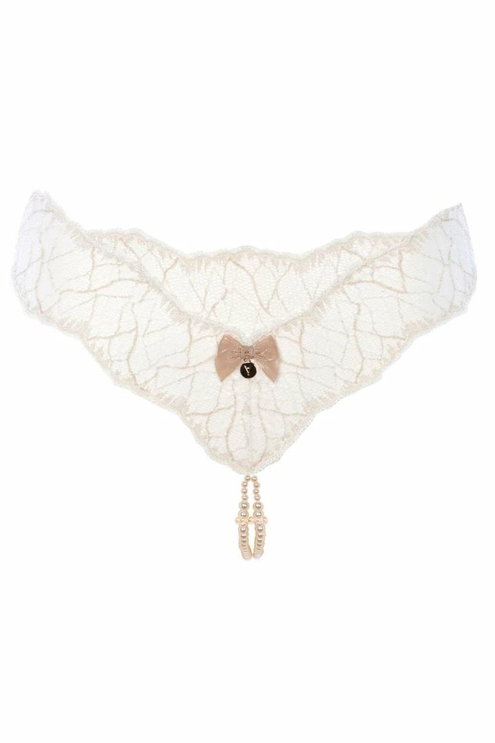Bracli Knickers Sydney Double Pearl Thong Ivory 2 Bracli Knickers Sydney Double Pearl Thong Ivory