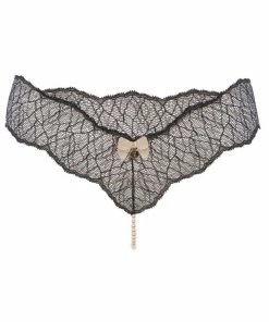 Bracli Knickers Sydney Single Pearl Thong Black