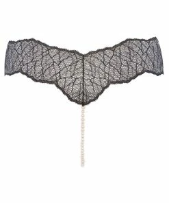 Bracli Knickers Sydney Single Pearl Thong Black