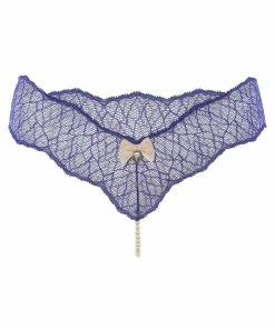 Bracli Knickers Sydney Single Pearl Thong Blue