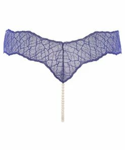 Bracli Knickers Sydney Single Pearl Thong Blue