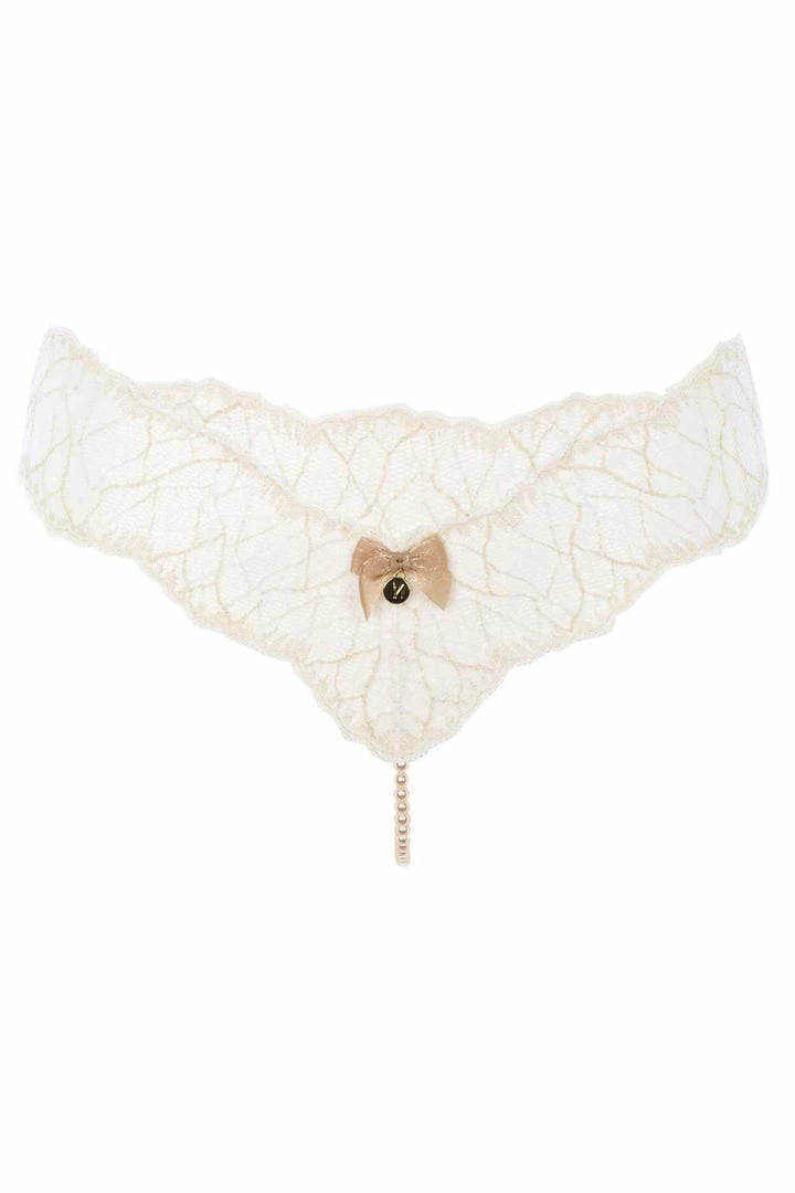 Bracli Knickers Sydney Single Pearl Thong Ivory 2 Bracli Knickers Sydney Single Pearl Thong Ivory