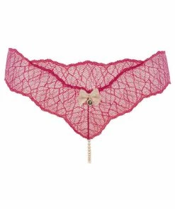 Bracli Sydney Single Pearl Thong Red Knickers