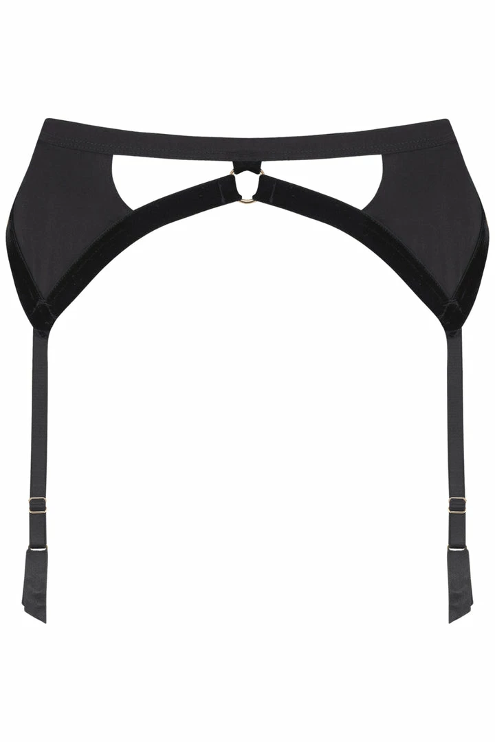 Coco De Mer Persephone Suspender Belt (Size M/L: UK 12-14) 2 Coco De Mer Persephone Suspender Belt (Size M/L: UK 12-14)