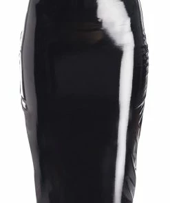 Commando Other Lingerie Faux Patent Leather Midi Skirt