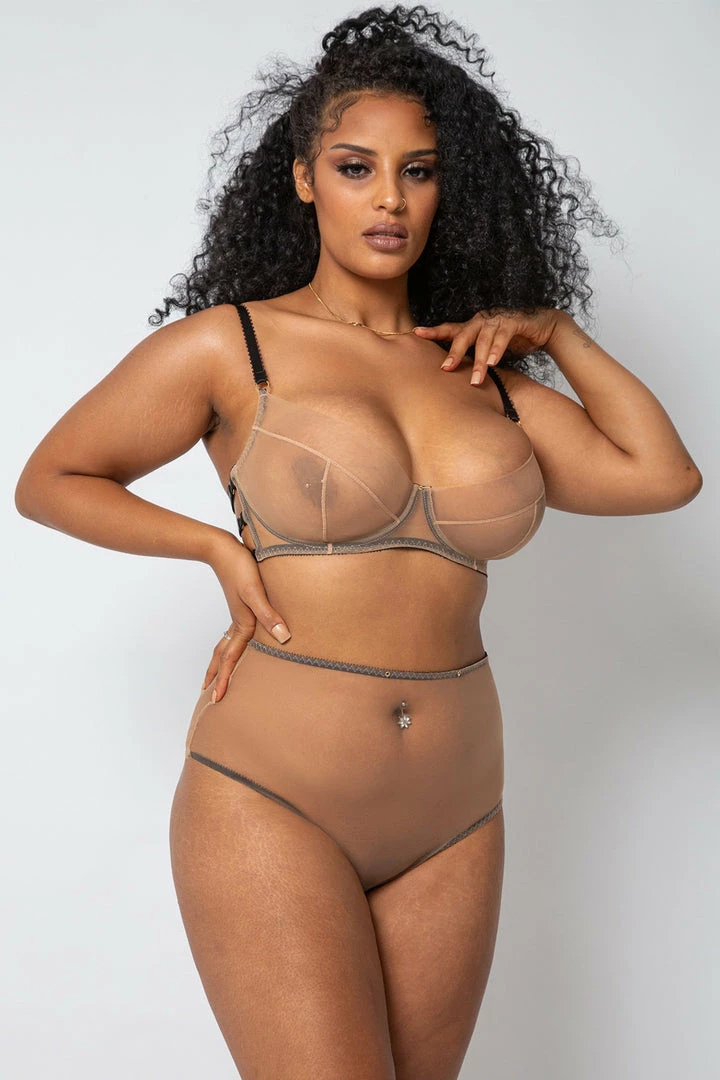 Edge O' Beyond Knickers Marinette Illusion High Waist Brief 6 Edge O' Beyond Knickers Marinette Illusion High Waist Brief