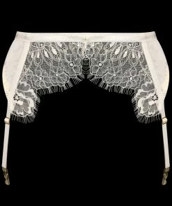 E.L.F Zhou Chantilly Vanille Suspender Belt (Size S: UK 8)