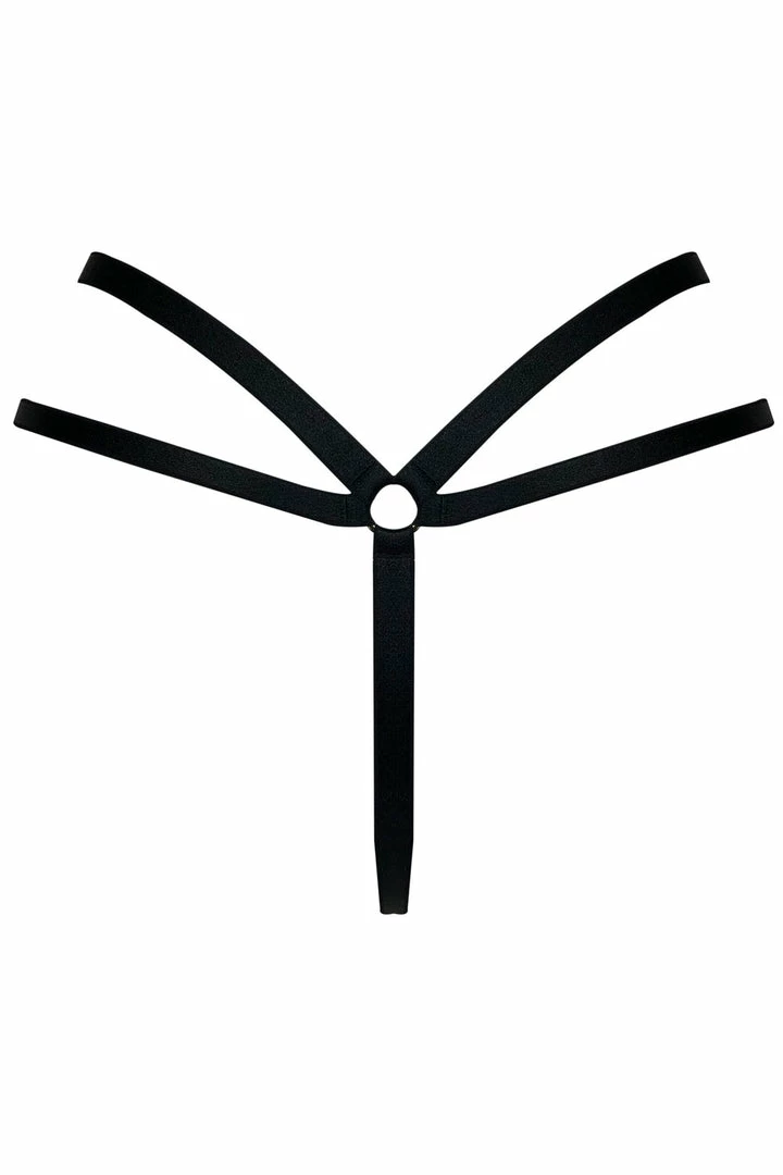 E.L.F Zhou Obsidian Strap Thong 5 E.L.F Zhou Obsidian Strap Thong