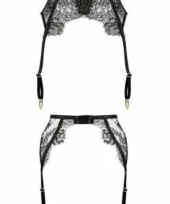 E.L.F Zhou Other Lingerie Pitch Suspender Belt (Size M: UK 10)
