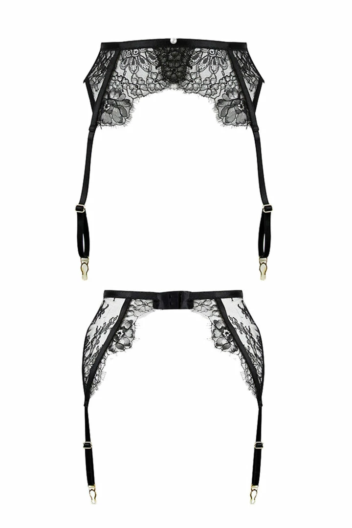 E.L.F Zhou Other Lingerie Pitch Suspender Belt (Size M: UK 10) 2 E.L.F Zhou Other Lingerie Pitch Suspender Belt (Size M: UK 10)