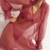 Else Honeycomb Organza Silk Cover Up, Size S (UK 8-10) Other Lingerie