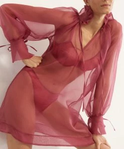 Else Honeycomb Organza Silk Cover Up, Size S (UK 8-10) Other Lingerie