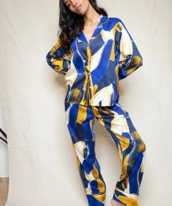 Fable & Eve Other Lingerie Chelsea Abstract Print Pyjama Set (Size UK 8)